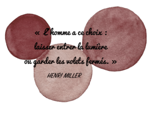 Aquarelle Valérie Faure & citation H. Miller pour illustrer le flow