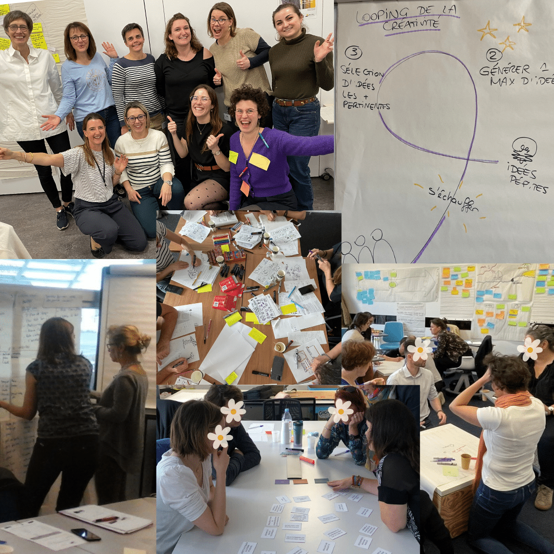 photos illustrant les formation à la créativité de Bloom, copyright Valérie Faure